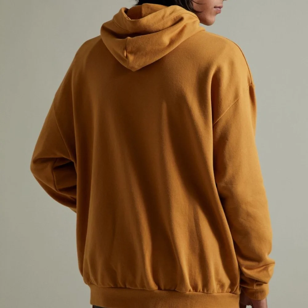 NEW $108 Gramicci Logo Hoodie Sweatshirt in Yellow Gold
